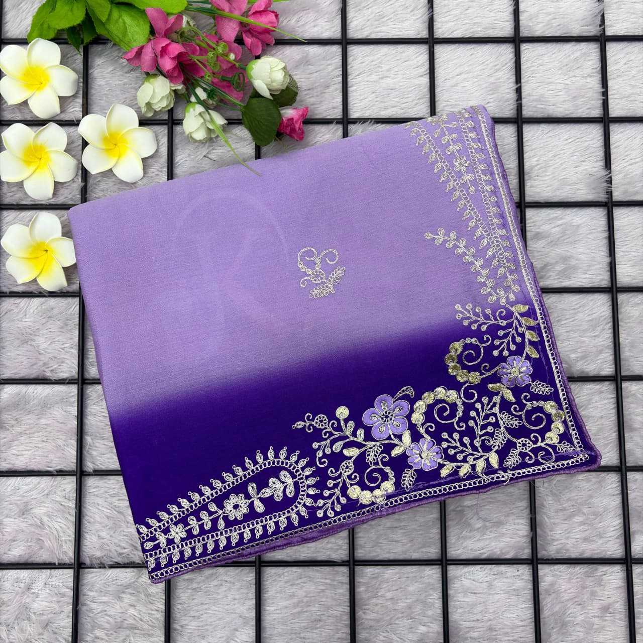 Chinon Silk Traditional Saree