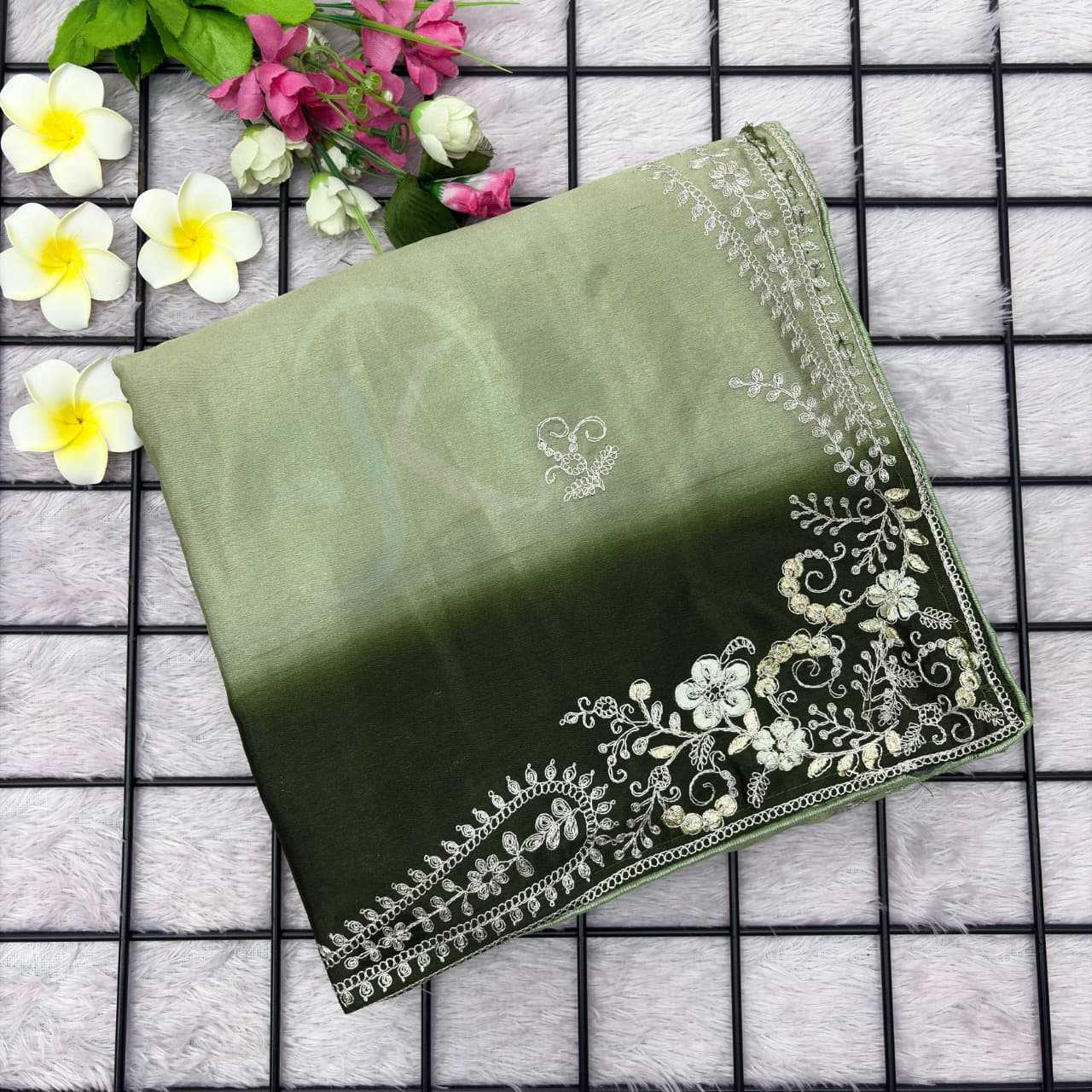 Chinon Silk Traditional Saree