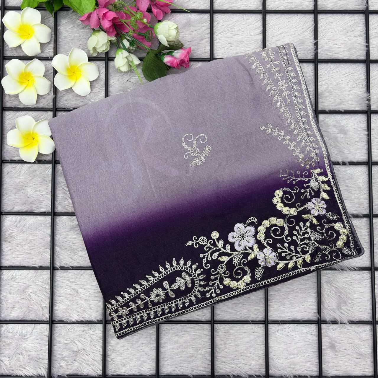 Chinon Silk Traditional Saree