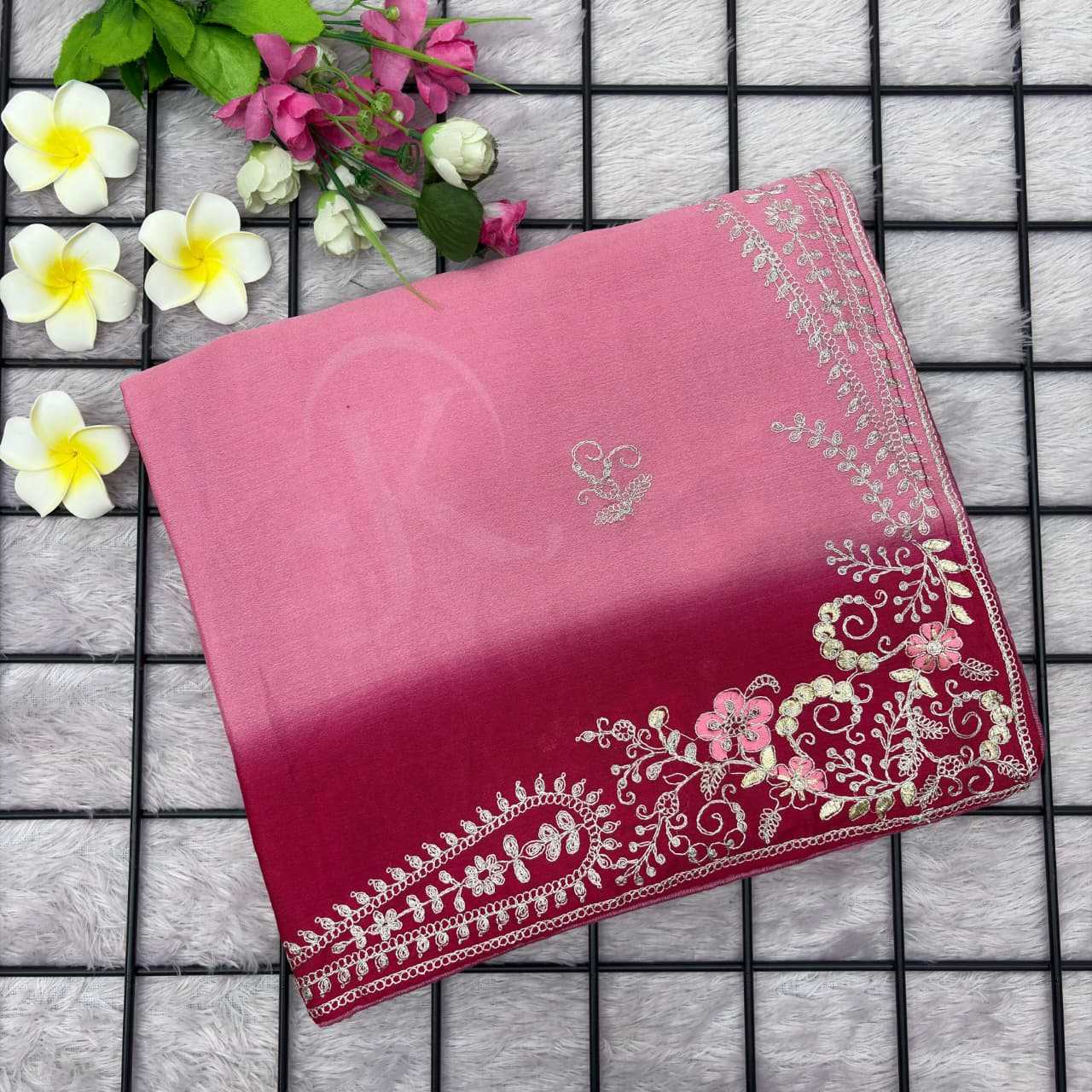 Chinon Silk Traditional Saree