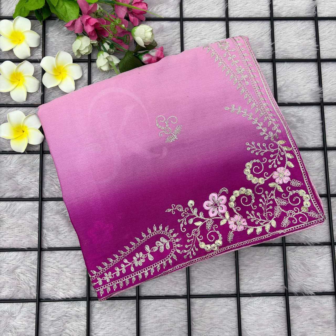 Chinon Silk Traditional Saree