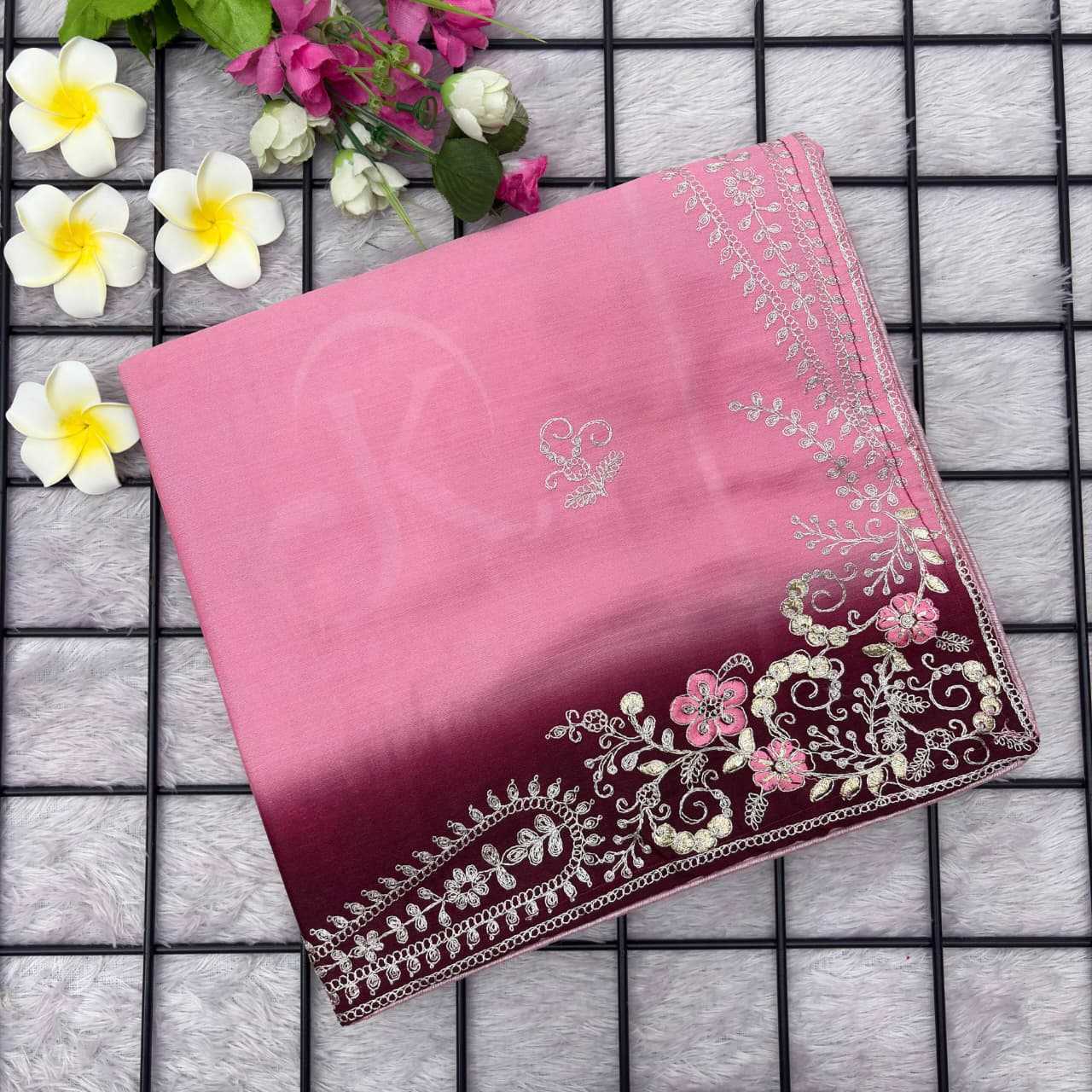 Chinon Silk Traditional Saree