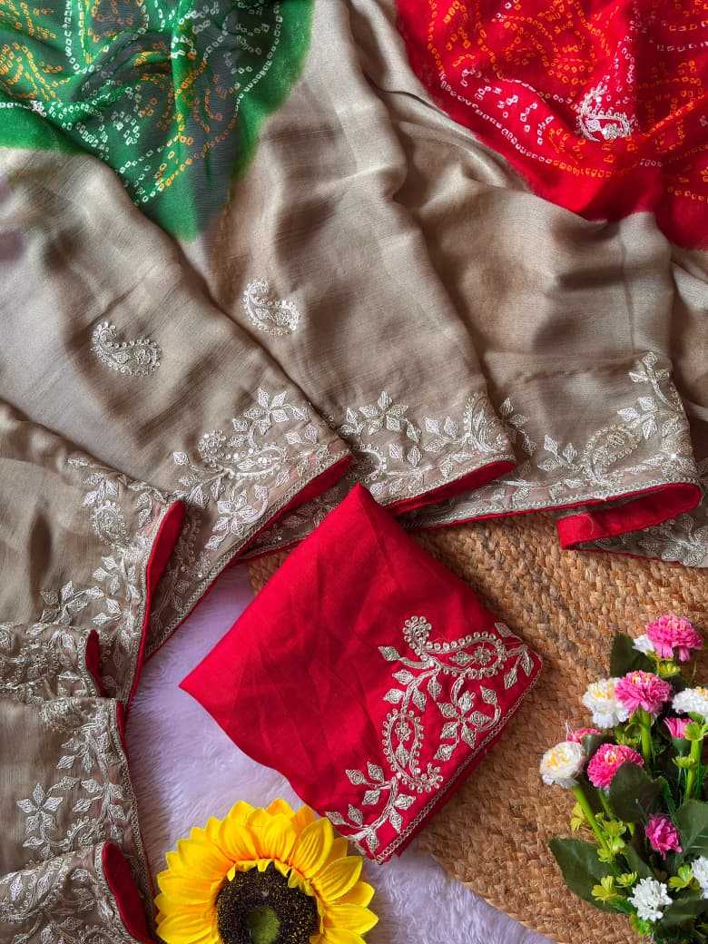 Chiffon Party Wear Silk Saree