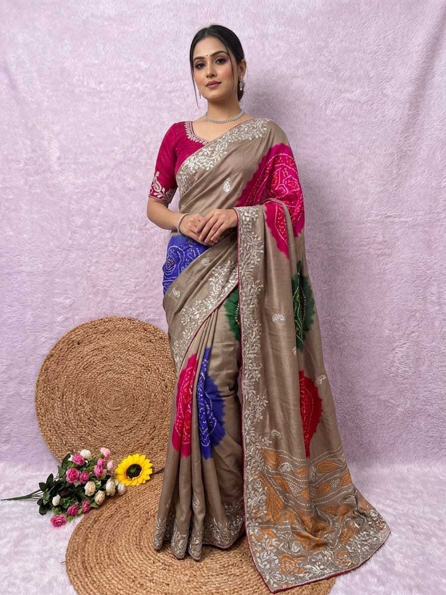 Chiffon Party Wear Silk Saree