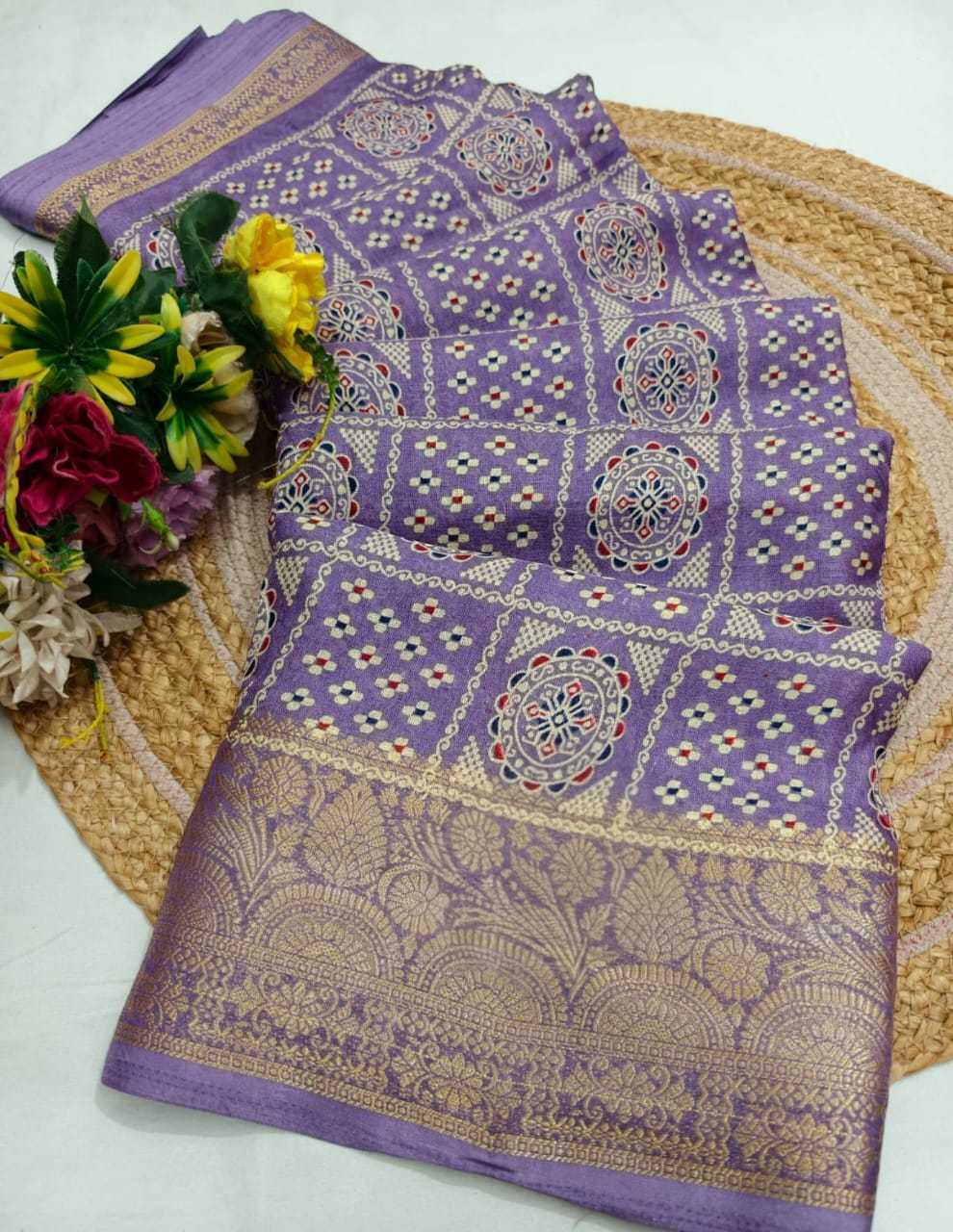 Pure Silk Printed Saree