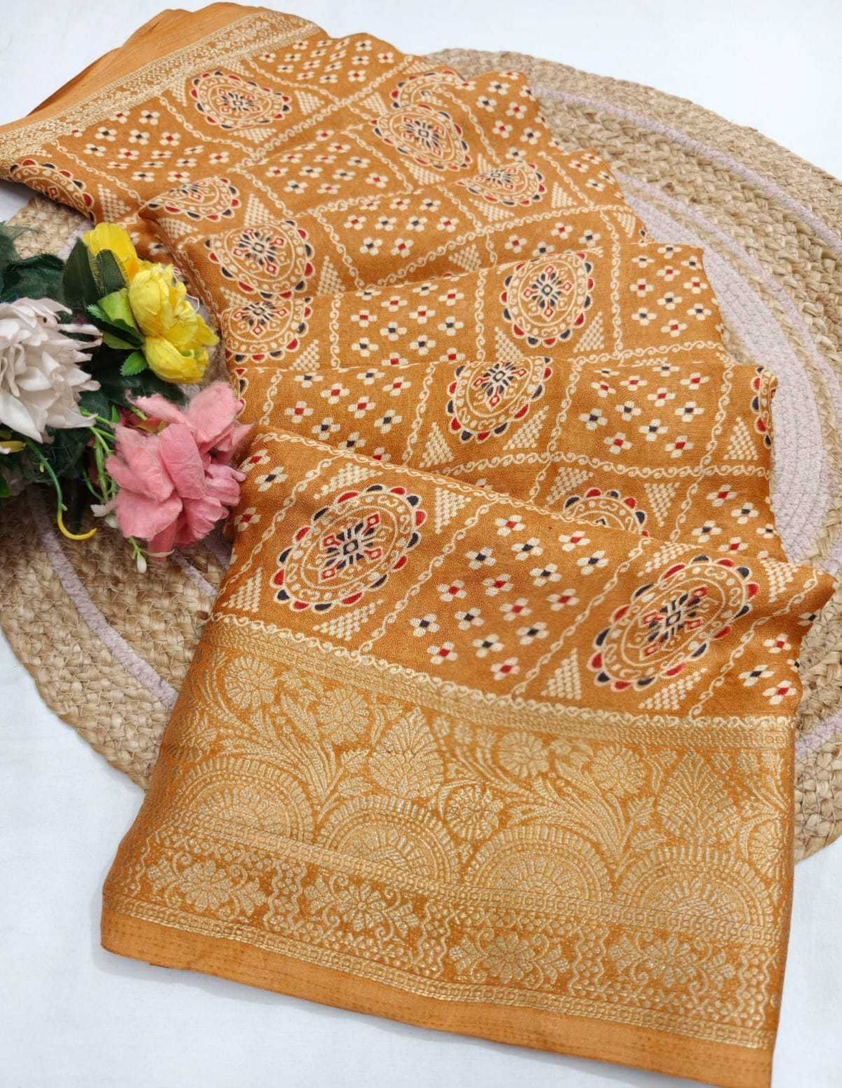 Pure Silk Printed Saree
