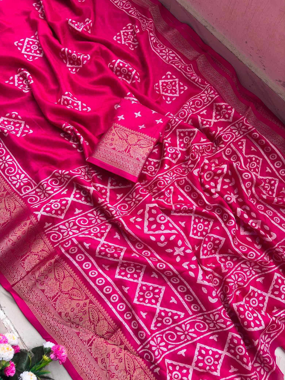 Pure Silk Traditional Saree in Purple