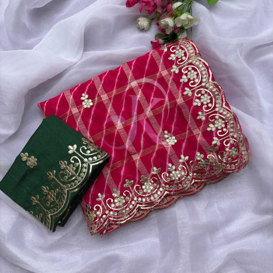 Viscose Georgette Saree