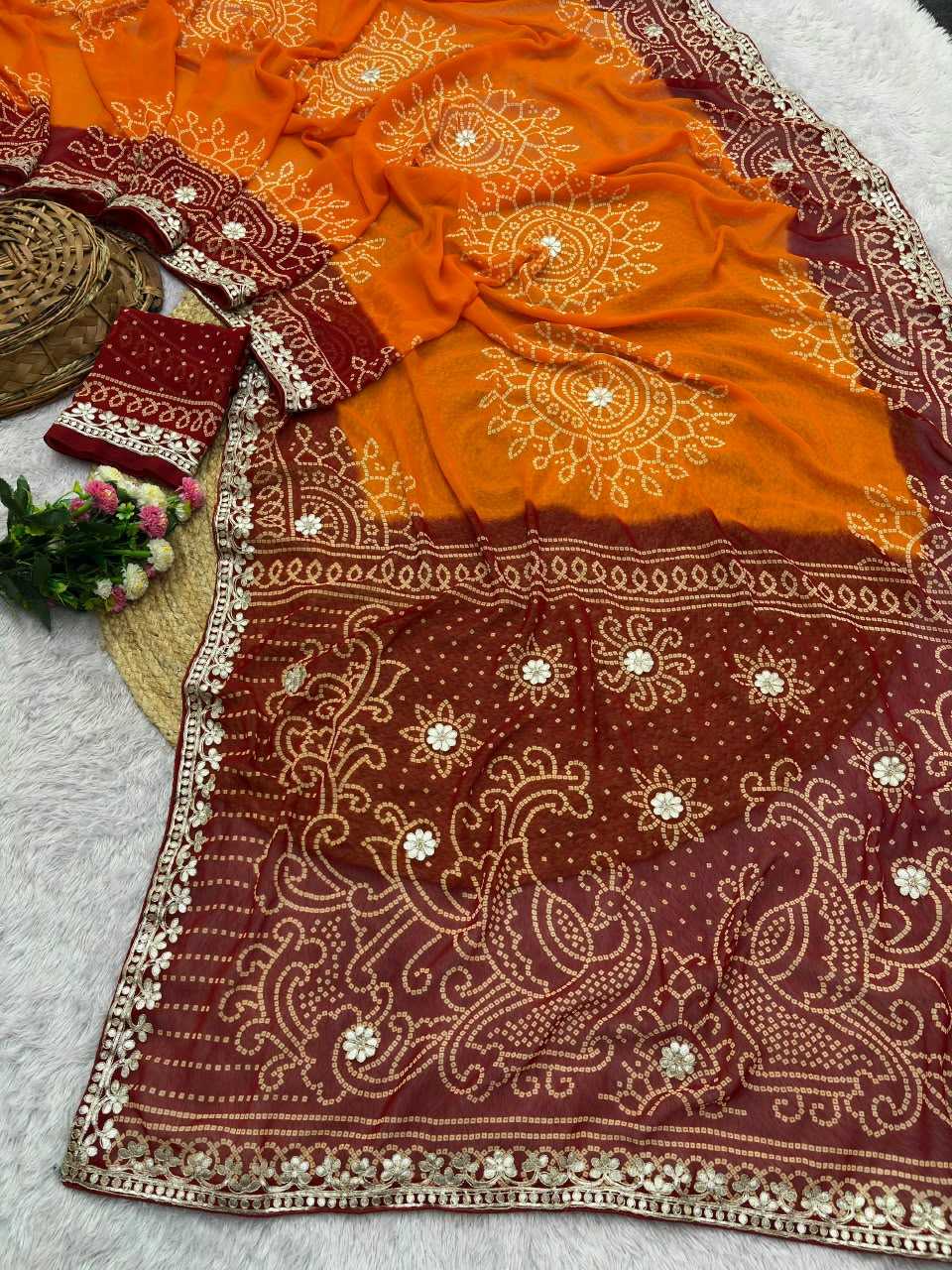 Georgette Saree 398