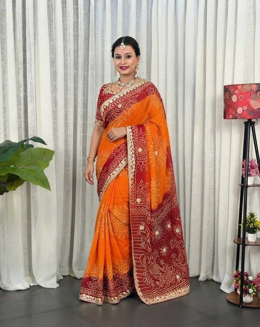 Georgette Saree 398