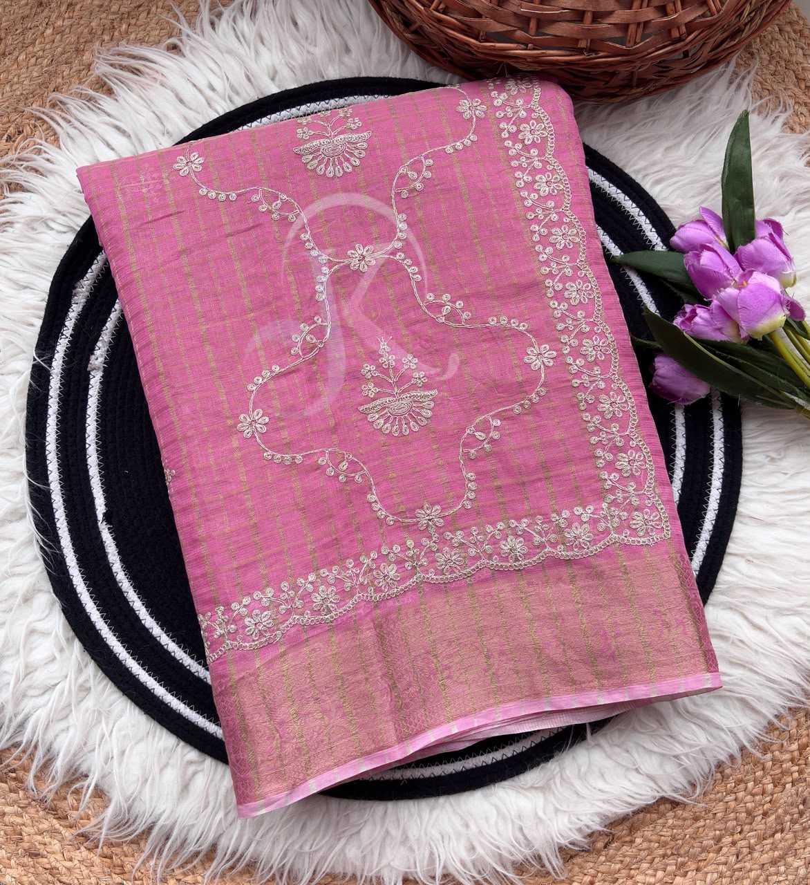Kota Chex Designer Saree