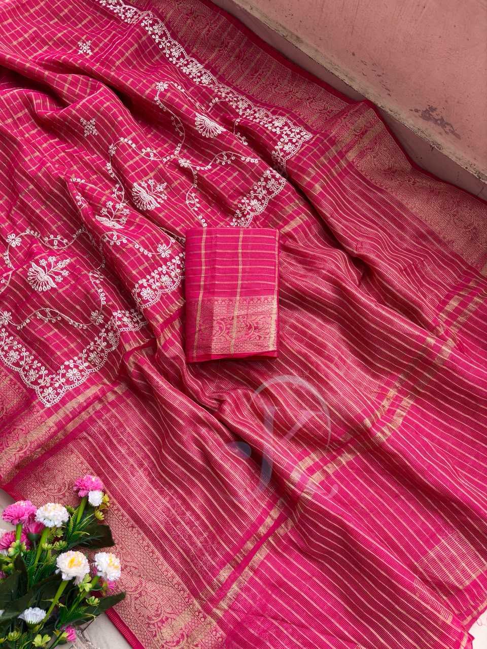 Kota Chex Designer Saree
