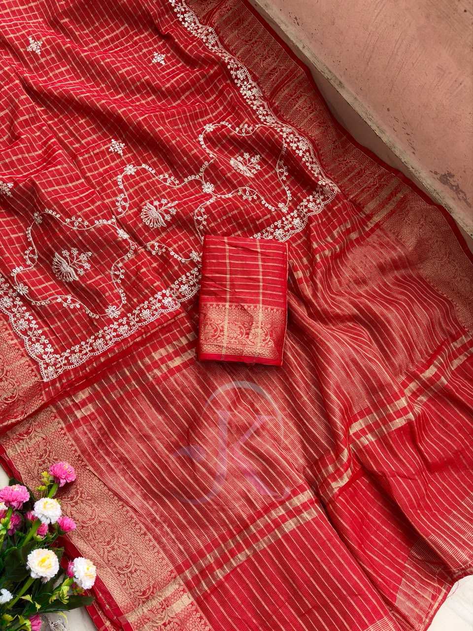 Kota Chex Designer Saree