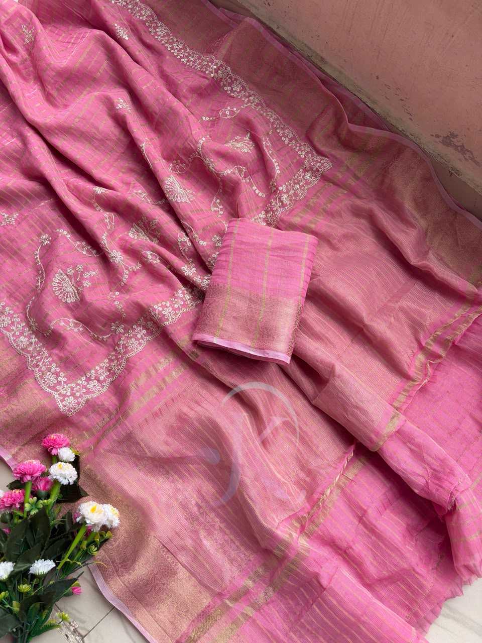 Kota Chex Designer Saree