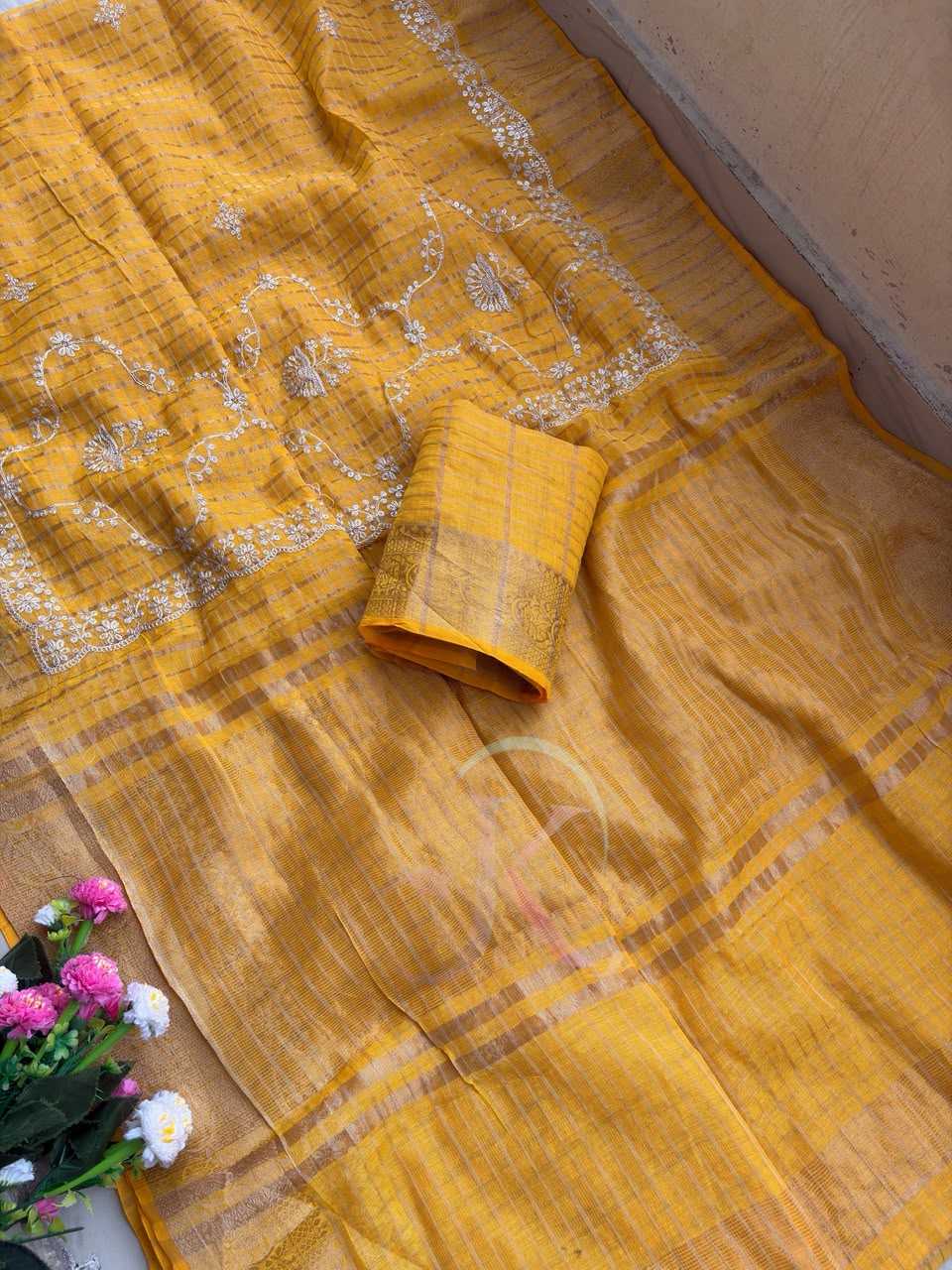Kota Chex Designer Saree