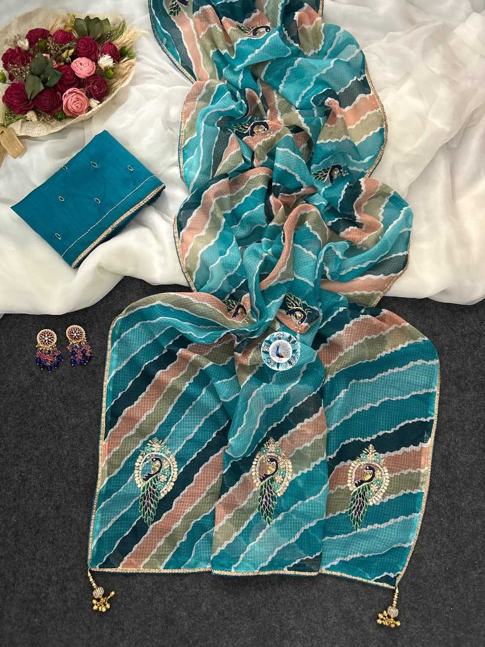 Soft Kota Leheriya Saree