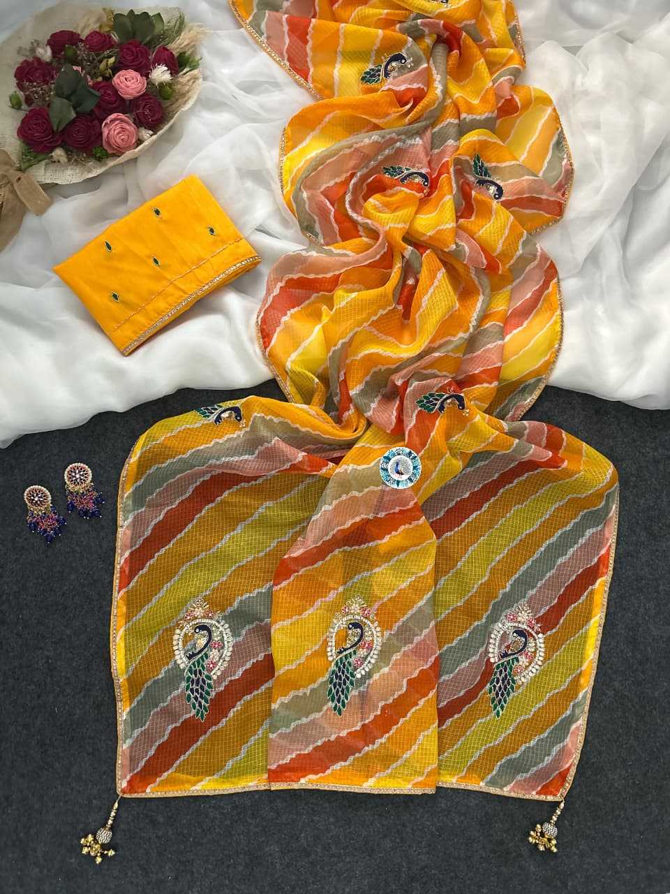 Soft Kota Leheriya Saree