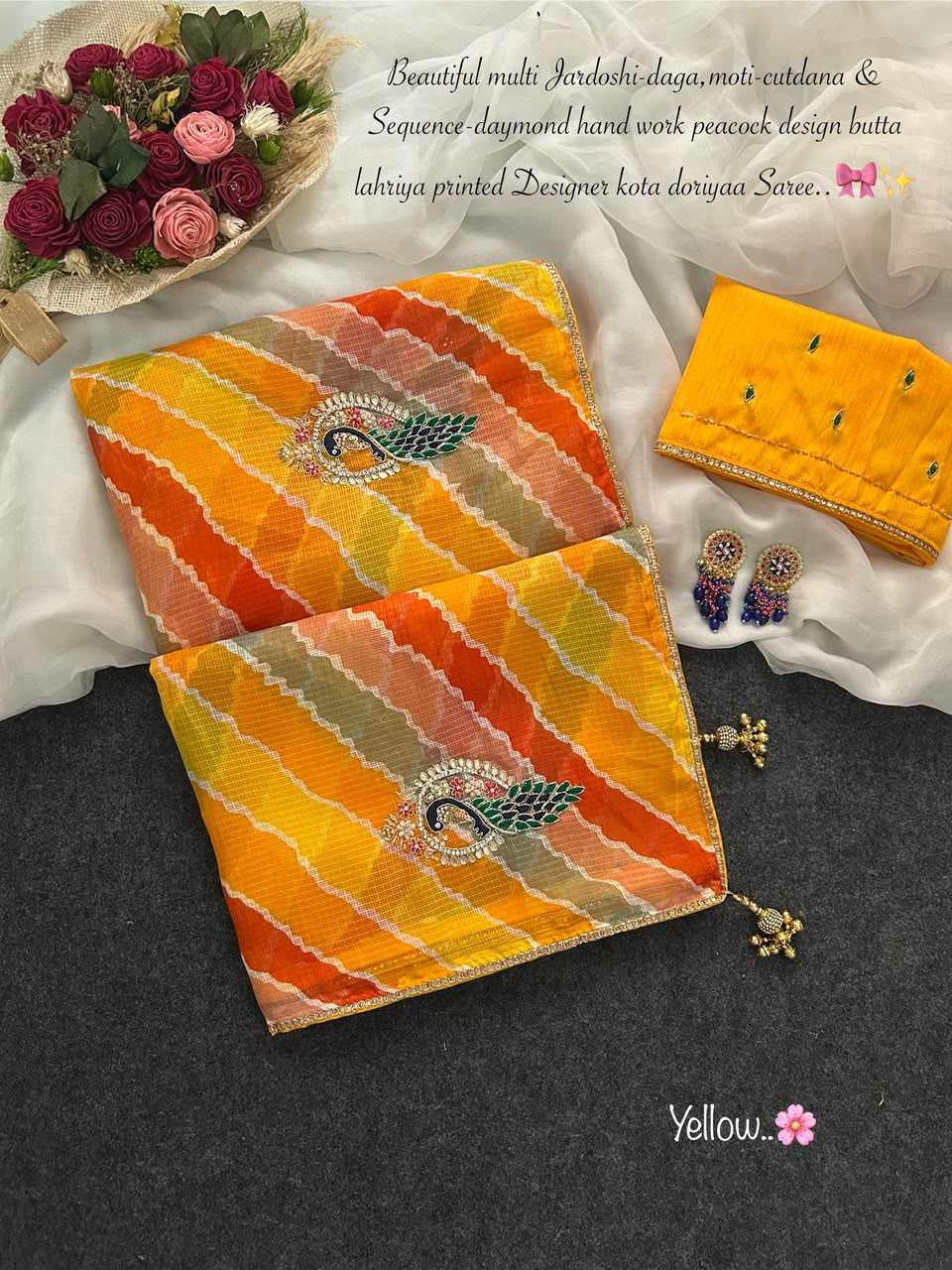 Soft Kota Leheriya Saree