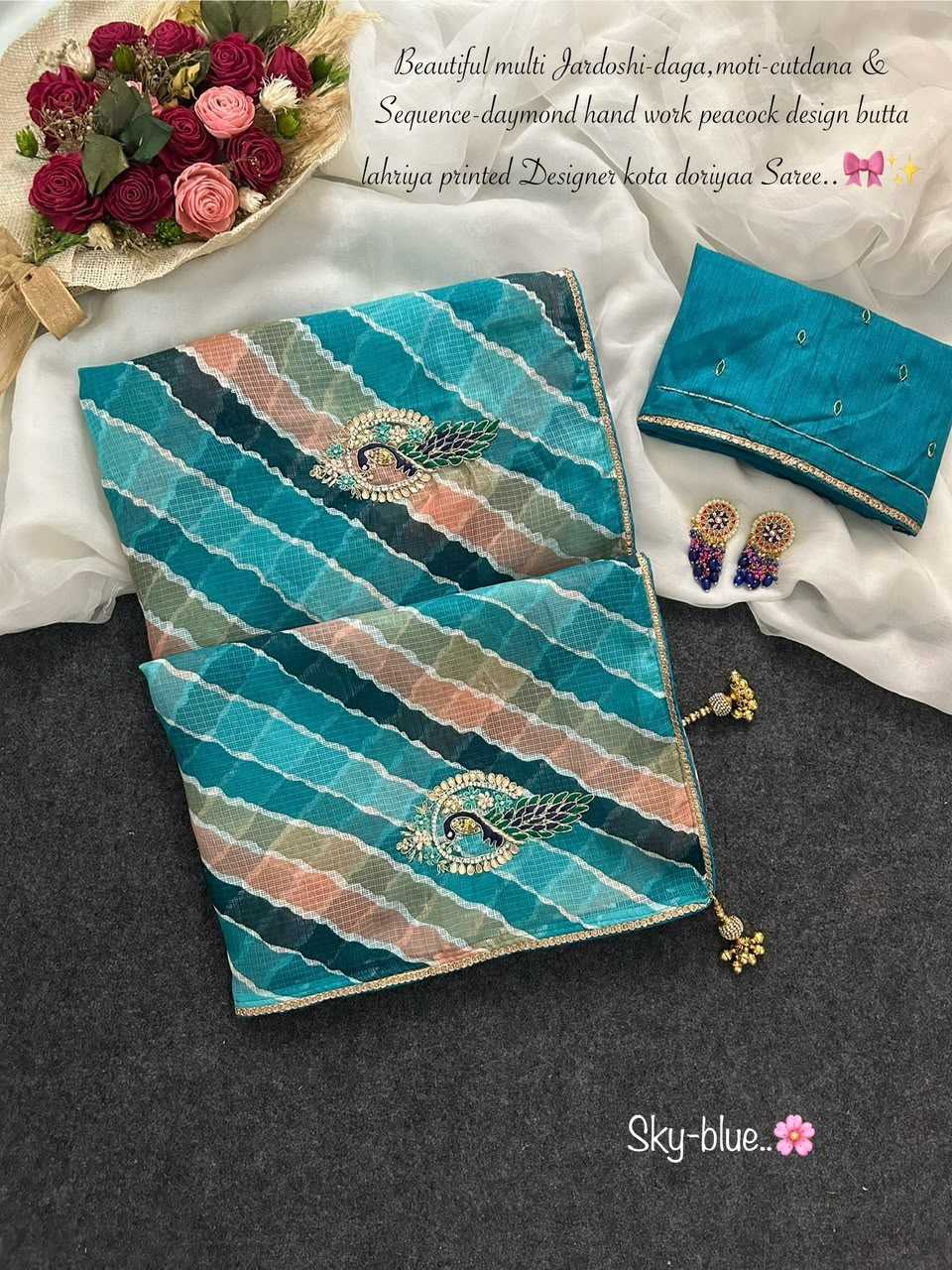 Soft Kota Leheriya Saree