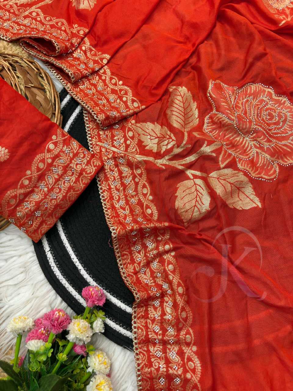 Viscose Designer Saree in Blue