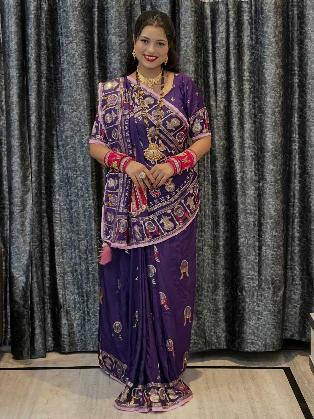 Viscose Hand Work Saree 422