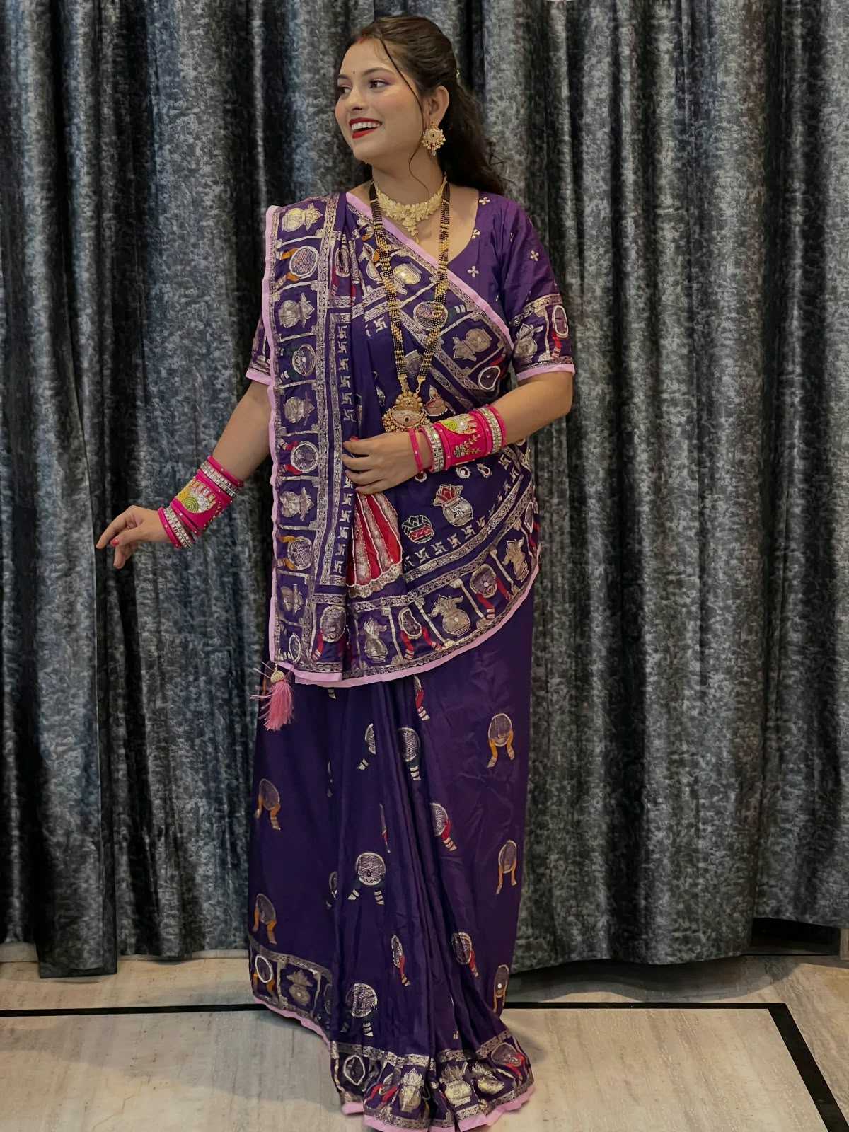 Viscose Hand Work Saree 422