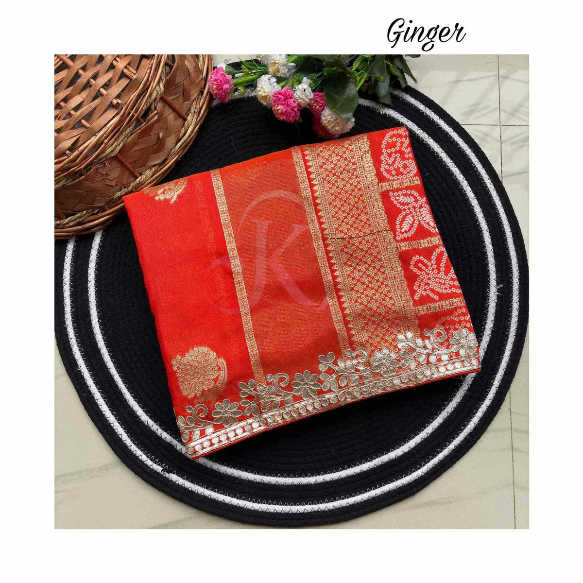 Viscose Gota Patti Saree