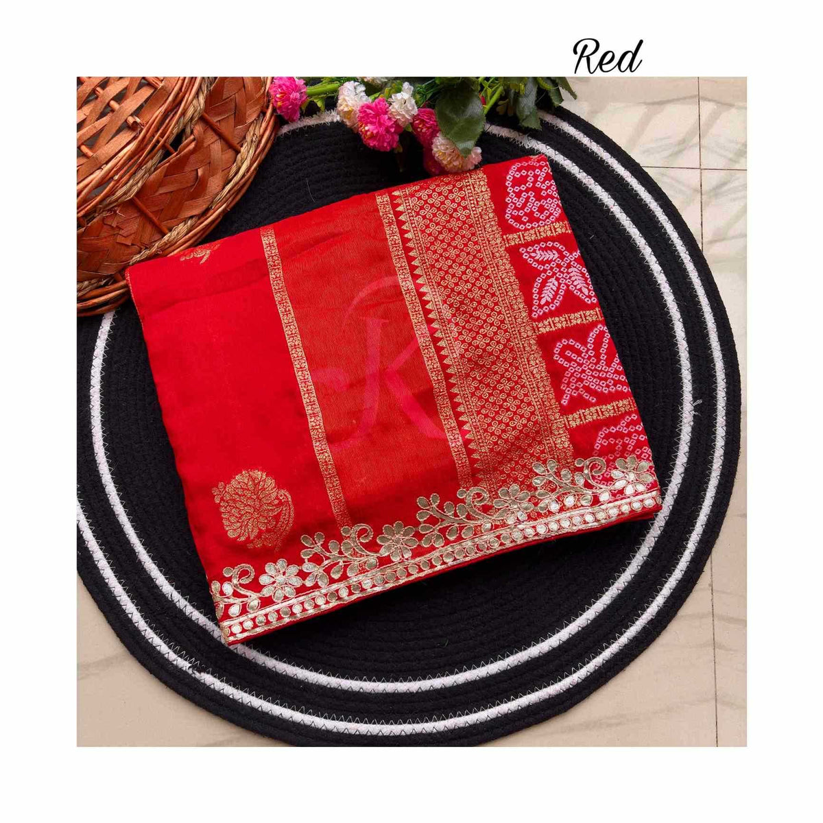 Viscose Gota Patti Saree