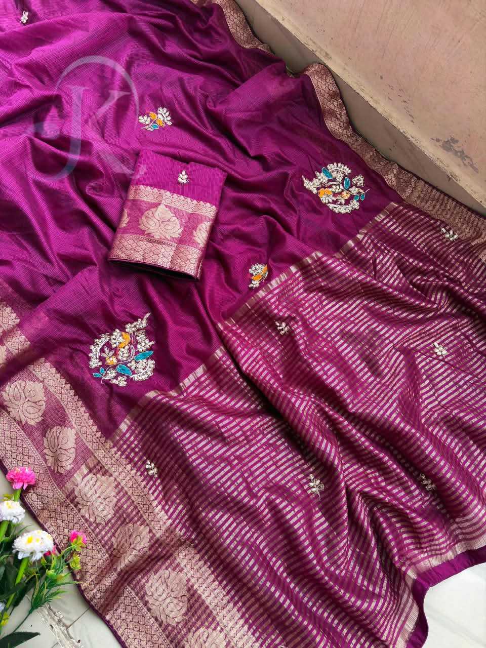Soft Cotton Sequence Saree