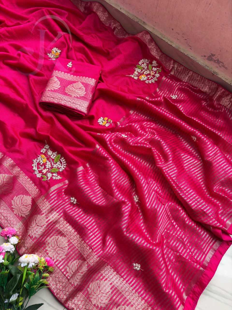 Soft Cotton Sequence Saree