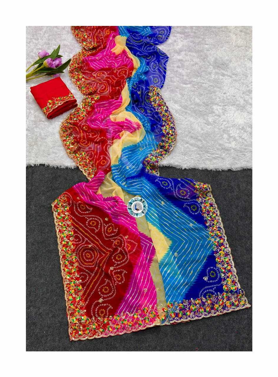 Georgette Organza Saree