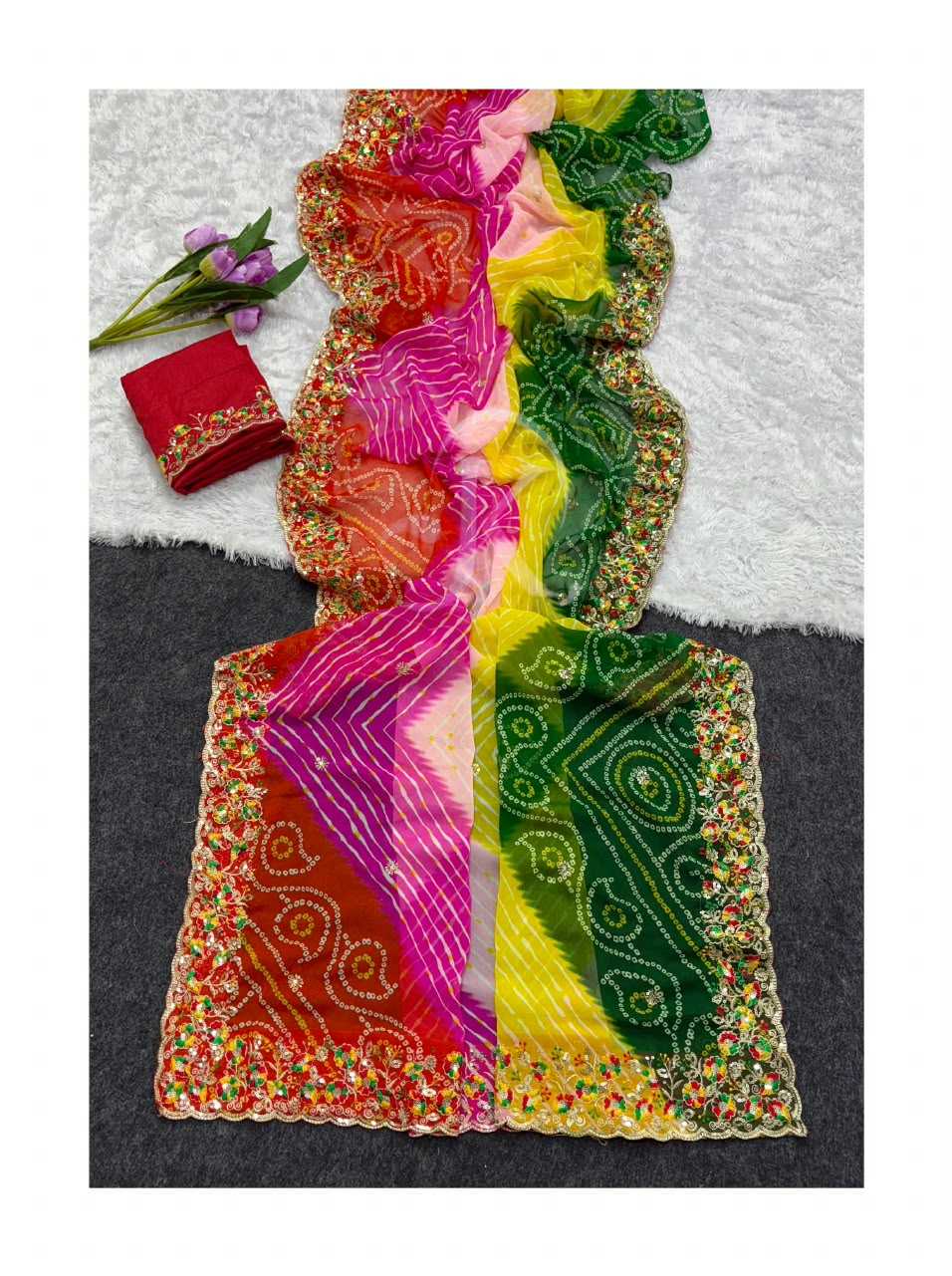Georgette Organza Saree