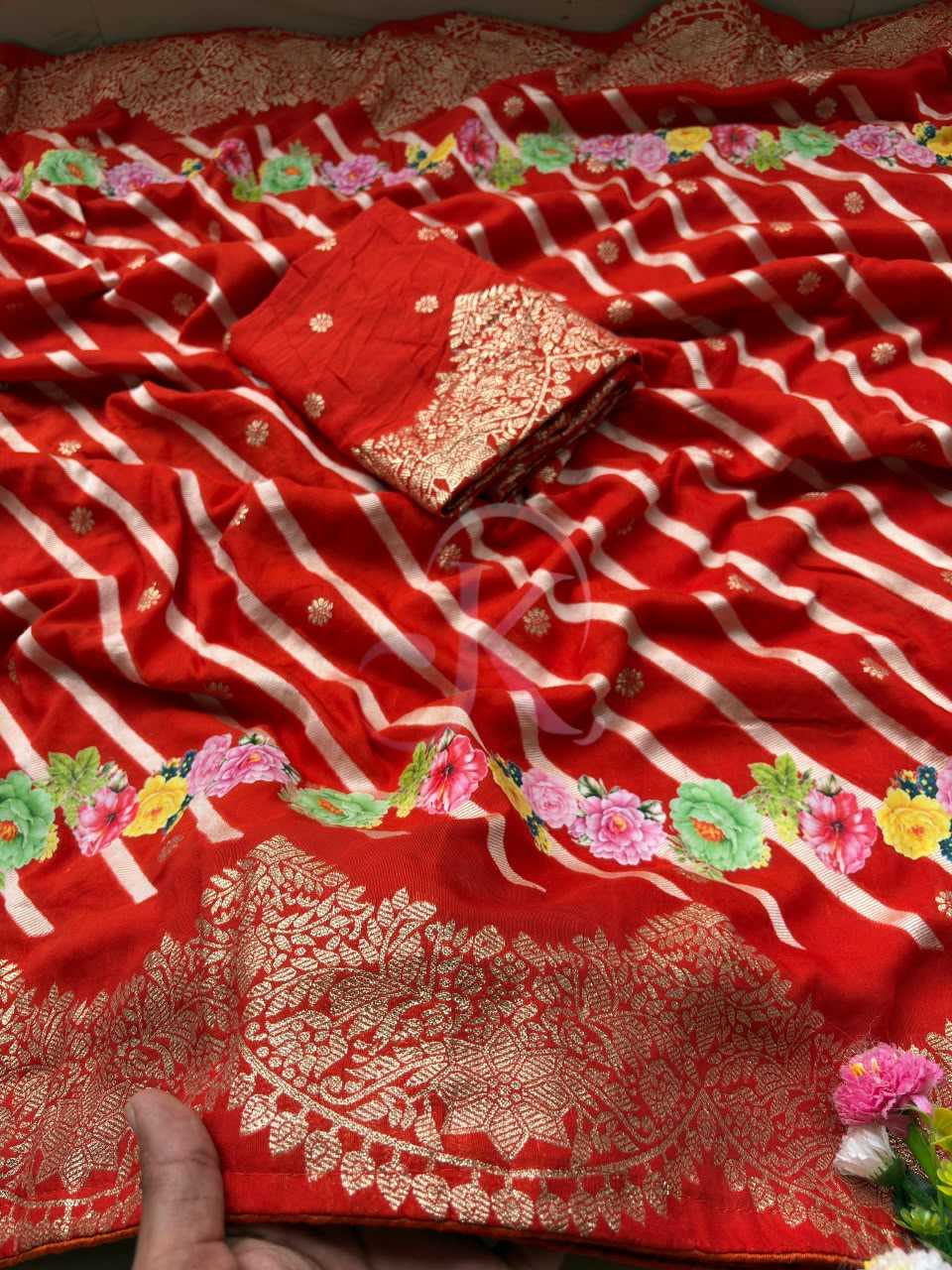 Soft Dola Designer Saree in Violet