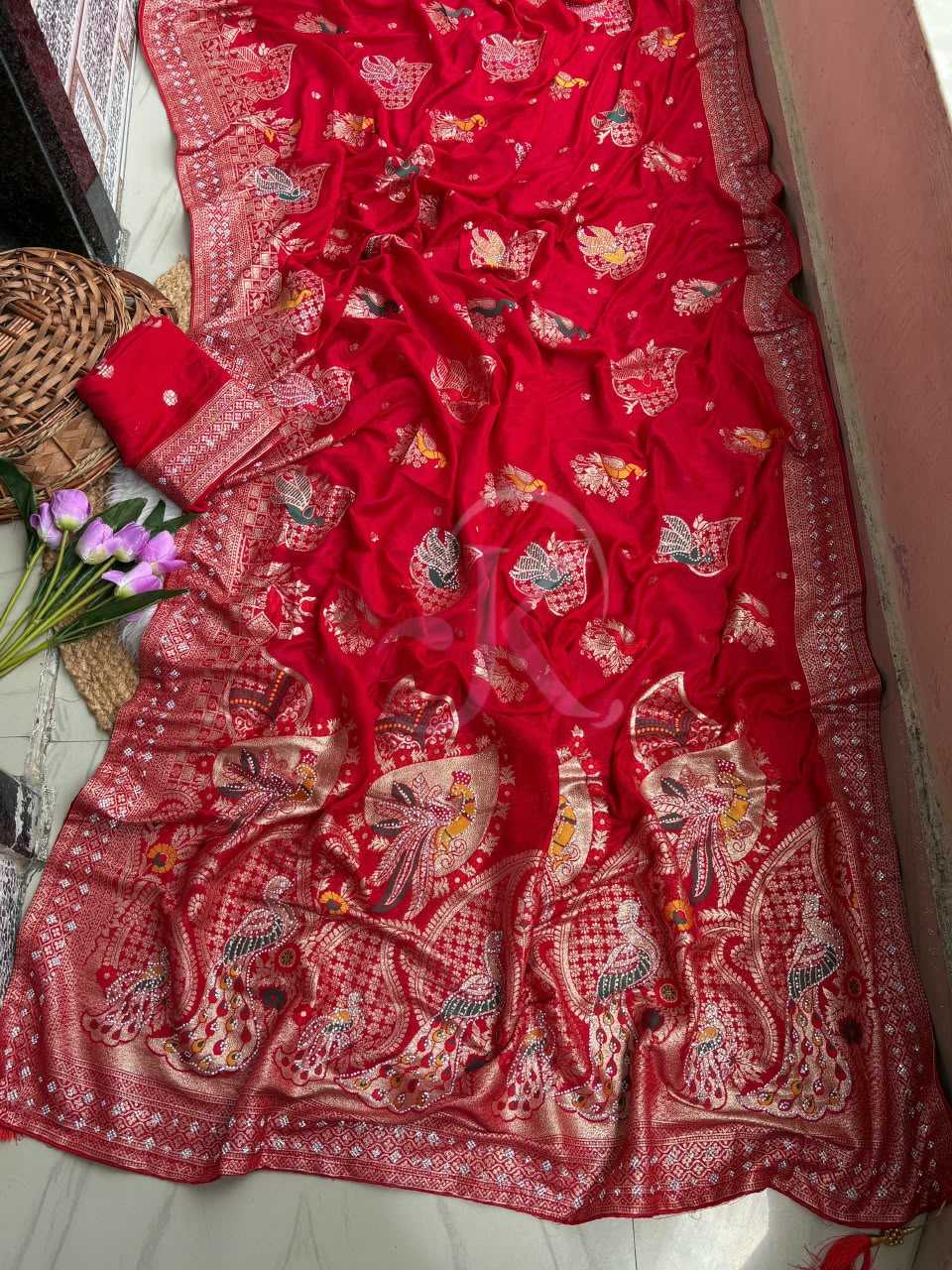 Pure Viscos Designer Saree
