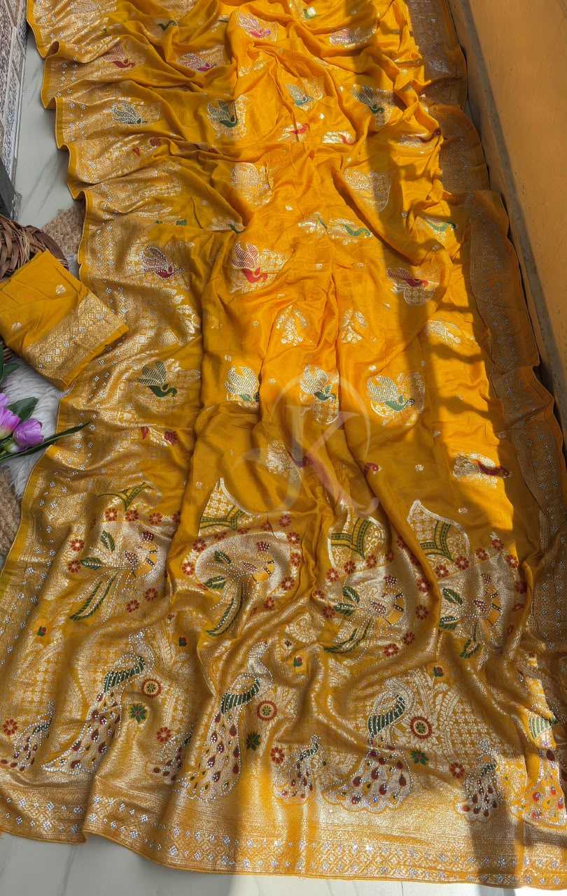 Pure Viscos Designer Saree