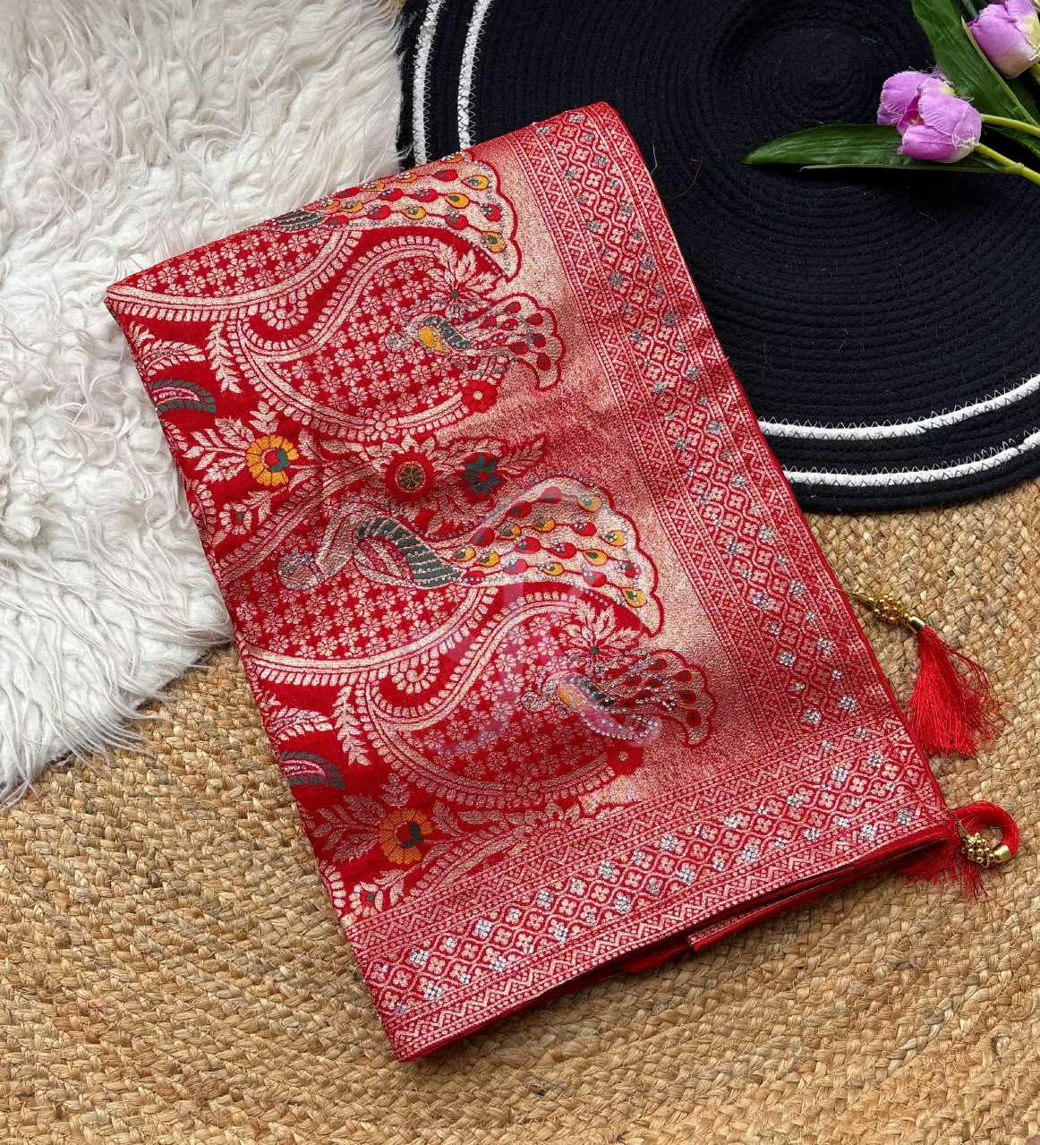 Pure Viscos Designer Saree