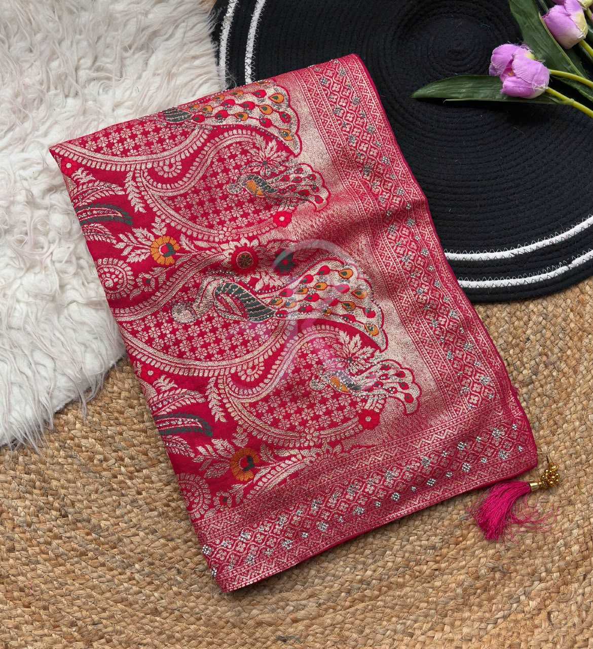 Pure Viscos Designer Saree