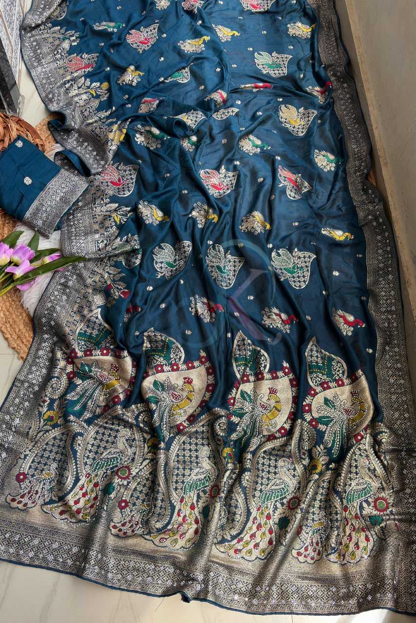 Pure Viscos Designer Saree