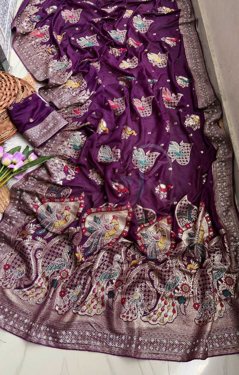 Pure Viscos Designer Saree