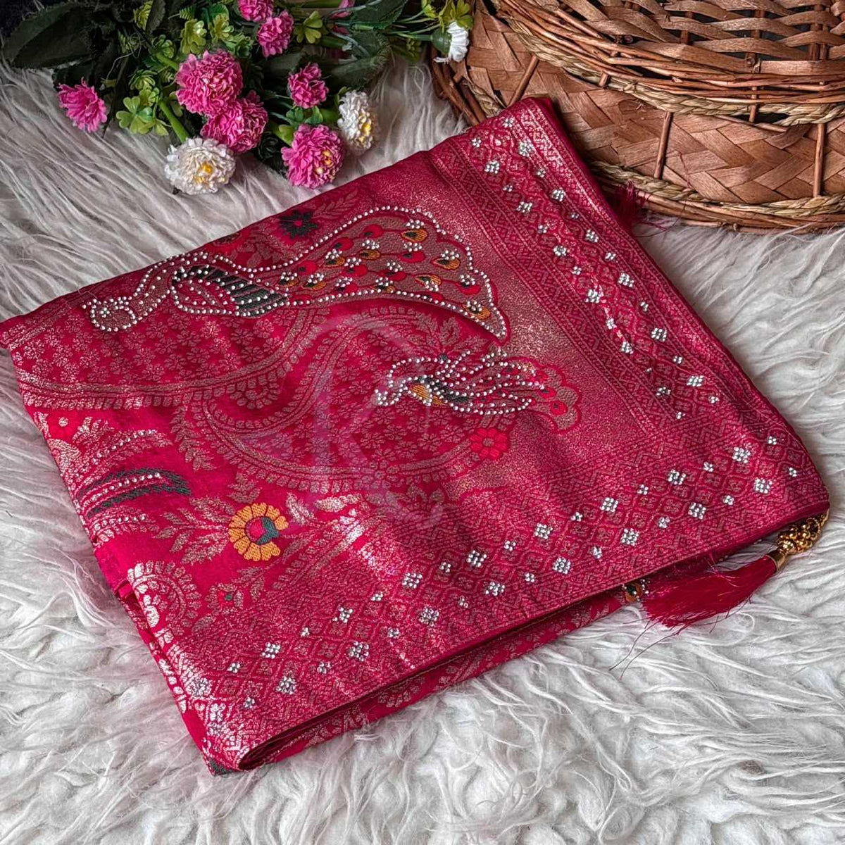 Pure Viscos Designer Saree