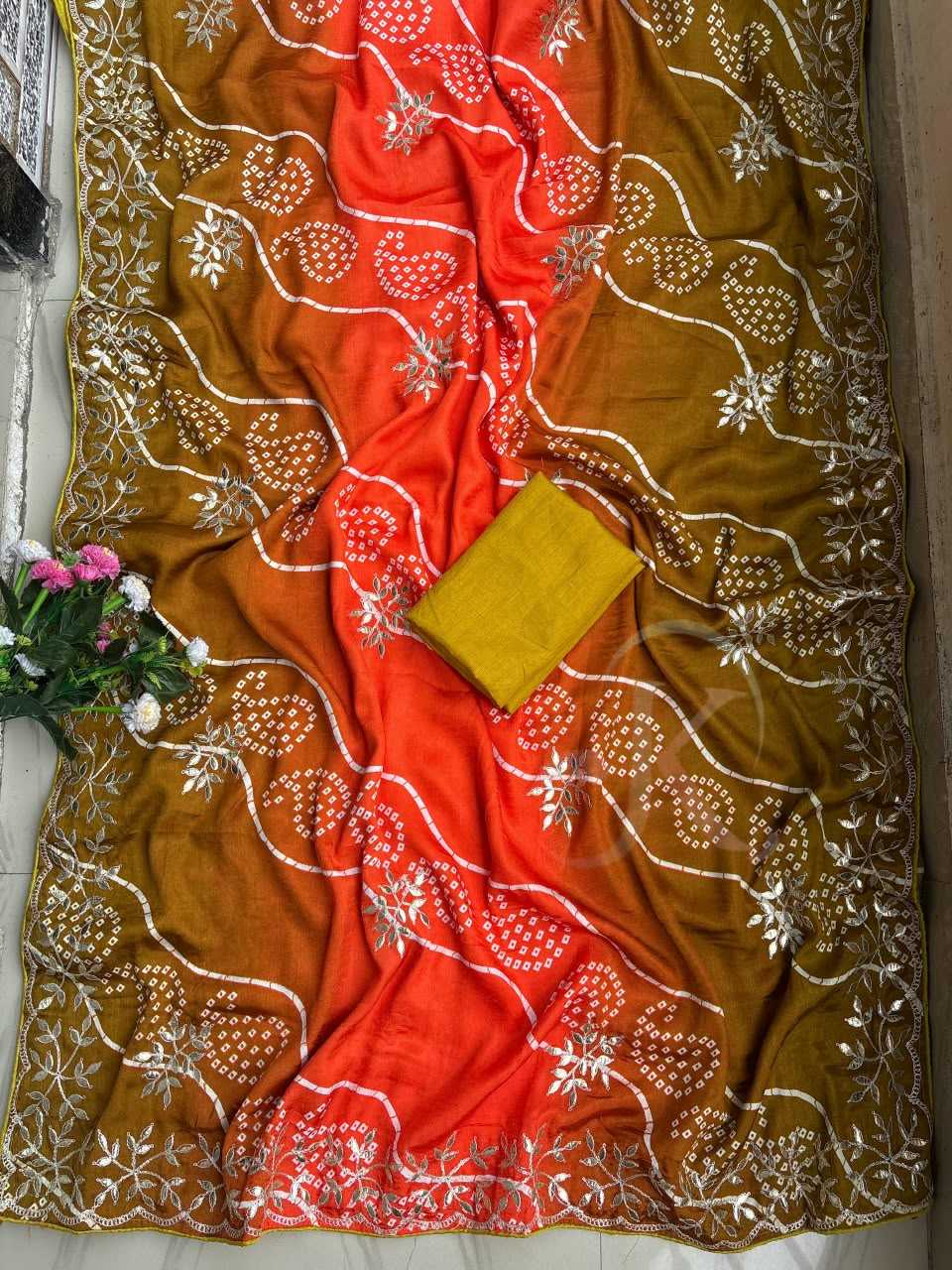 Chinon Silk Soft Saree in Purple