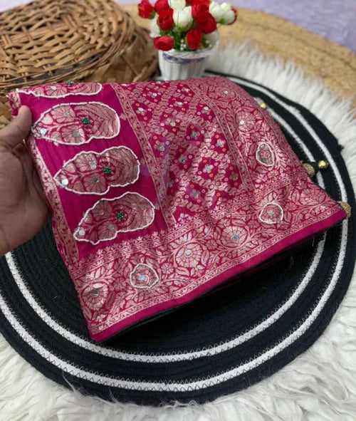 Soft Dola Hand Work Saree