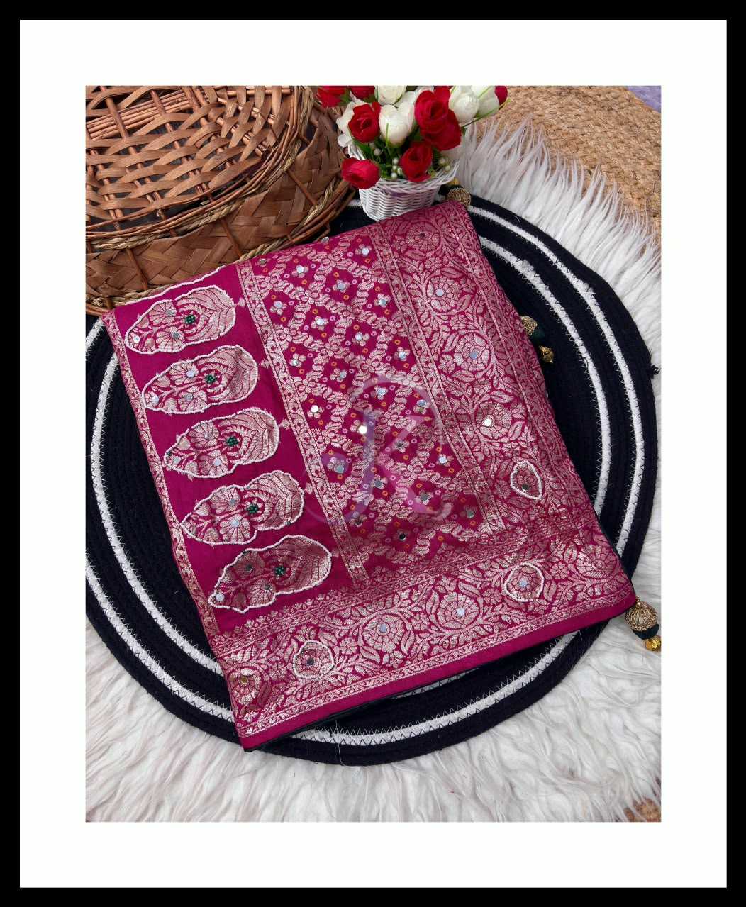 Soft Dola Hand Work Saree