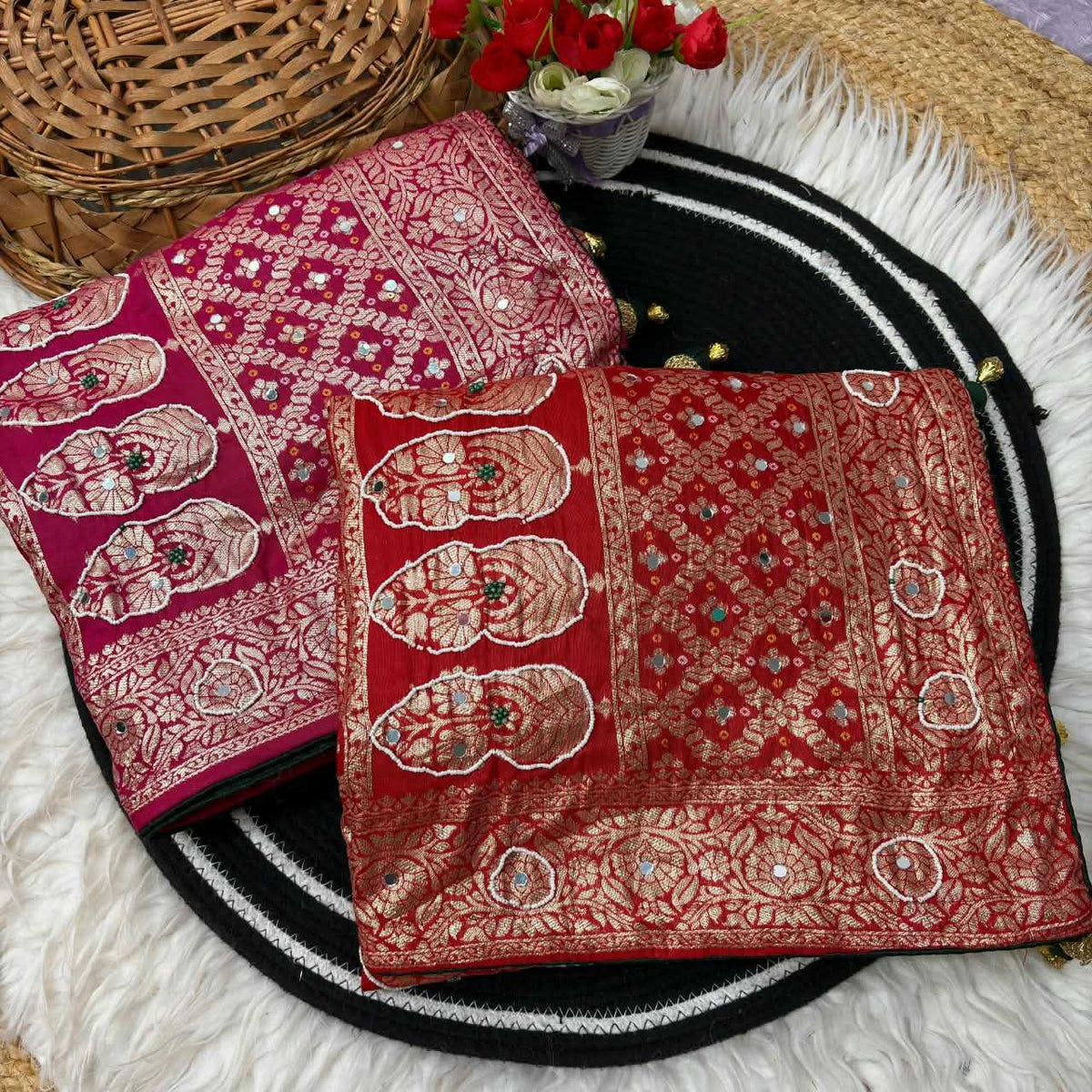 Soft Dola Hand Work Saree
