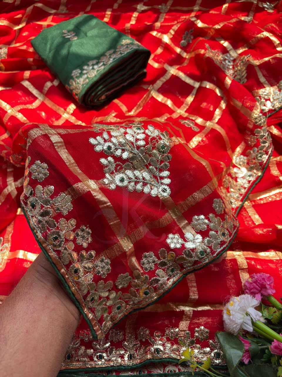 Viscose Gota Work Saree
