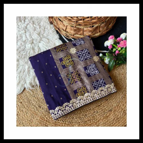 Viscose Gota Patti Saree