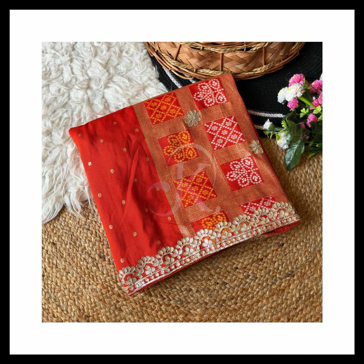 Viscose Gota Patti Saree