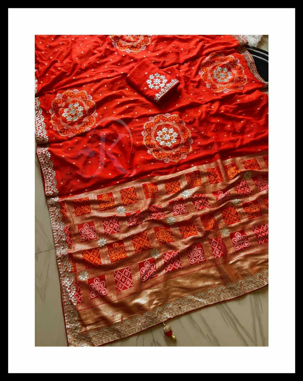 Viscose Gota Patti Saree