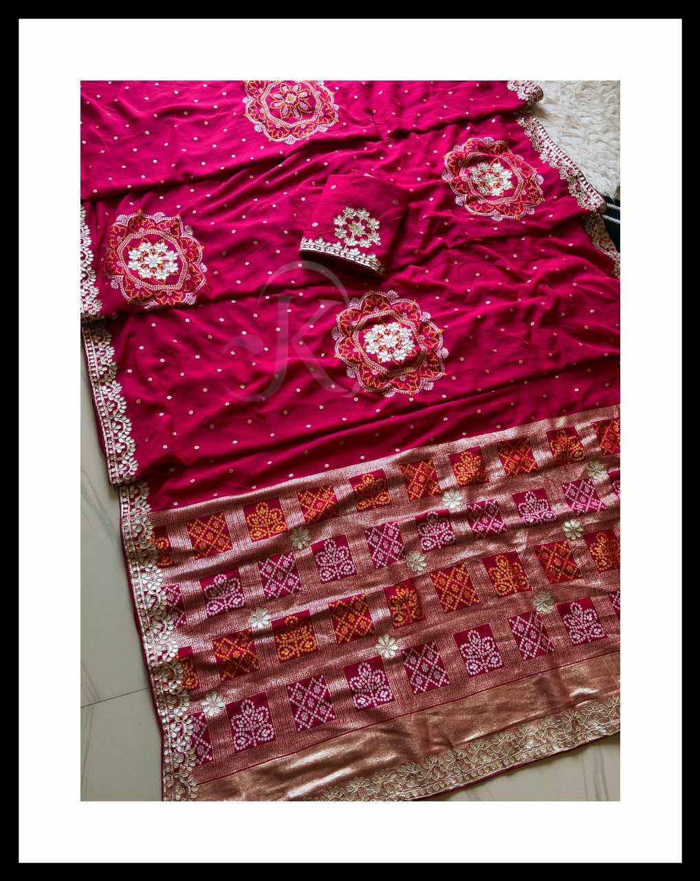 Viscose Gota Patti Saree
