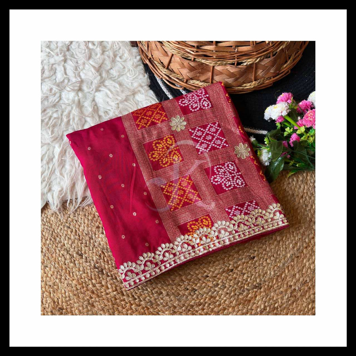 Viscose Gota Patti Saree